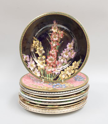 Lot 254 - A Collection of Maling Pottery Cabinet Plates,...