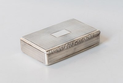 Lot 140 - A William IV Silver Snuff-Box, by Joseph...
