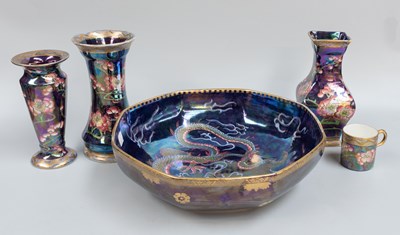 Lot 251 - A Collection of Maling Pottery, including a...