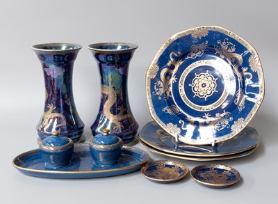 Lot 206 - A Collection of Maling Pottery, including a...