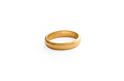 Lot 355 - A 22 Carat Band Ring, finger size O