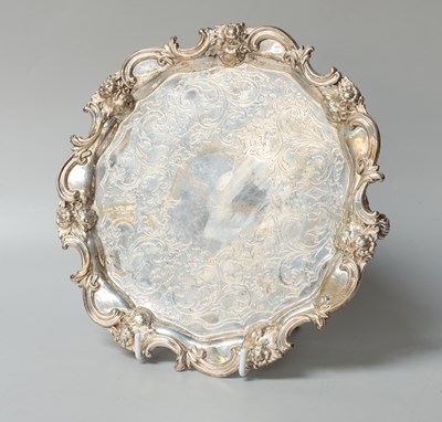 Lot 16 - A Victorian Silver Salver, by Roberts and Hall,...