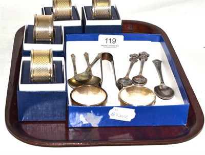 Lot 119 - Three Rolex souvenir spoons, a 1937 Coronation spoon, three modern plated apostle spoons, a pair of
