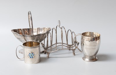 Lot 33 - A Collection of Four Assorted Silver Items,...