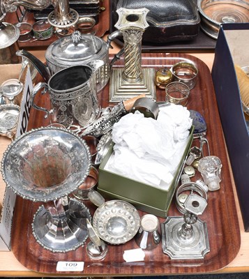 Lot 109 - A Collection of Assorted Silver and Silver...