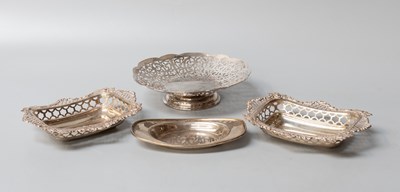 Lot 12 - Four Various Silver Dishes, comprising an...
