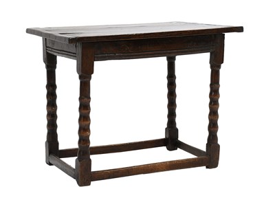 Lot 486 - A Charles II Joined Oak Side Table, 3rd...