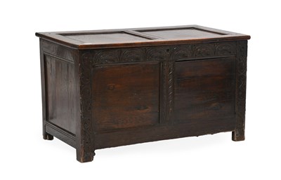 Lot 459 - A Charles II Joined Oak Chest, late 17th...