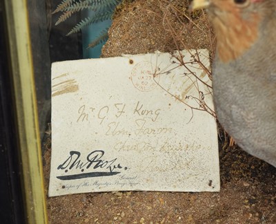 Lot 71 - Taxidermy: A Cased Edwardian Display of Game...