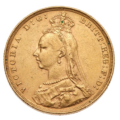 Lot 152 - Victoria, Sovereign 1891; very fine, reverse...