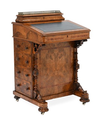 Lot 533 - A Victorian Figured Walnut, Burr...