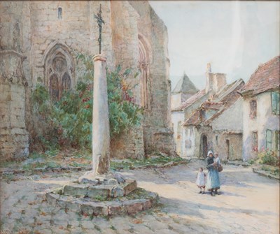 Lot 1007 - Tom Clough (1867-1943) "The Cross, Moret?...