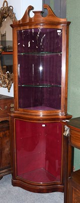 Lot 1229 - An Edwardian Inlaid Mahogany Serpentine...