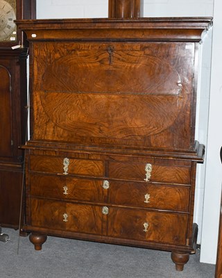 Lot 1304 - An 18th Century Continental Walnut Veneered...
