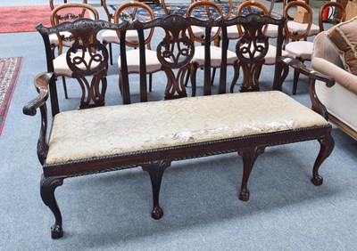 Lot 1219 - A 19th Century Three-Seat Chair Back Settee,...