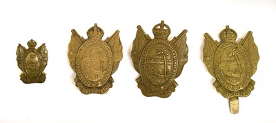 Lot 114 - Three Auxiliary Force India Cap Badges to...