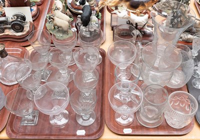 Lot 288 - Georgian and Later Rummers, bases including...