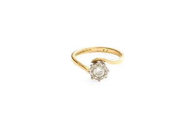 Lot 360 - An 18 Carat Gold Diamond Solitaire Ring, the...