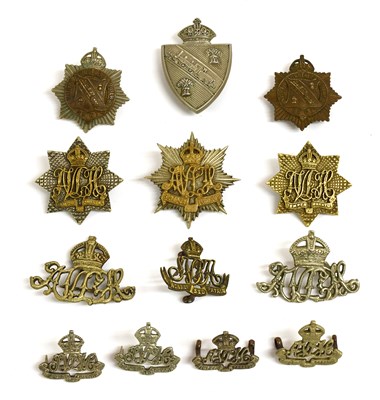 Lot 116 - Seven Cap and Collar Badges to the Indian Army...