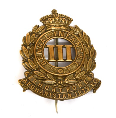 Lot 126 - A Victorian 3rd Bengal Infantry Pagri Badge,...