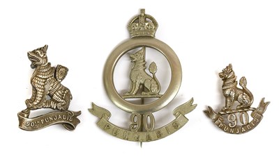 Lot 132 - A Pre-1922 Officer's Pouch Badge to the 90th...