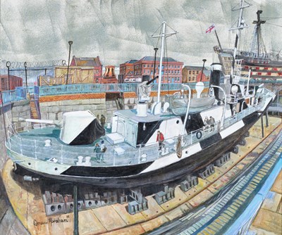 Lot 23 - Lorraine Abraham RSMA (1941-2023) "HMS, M33,...