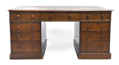 Lot 551 - A Victorian Mahogany Partners' Desk, 3rd...
