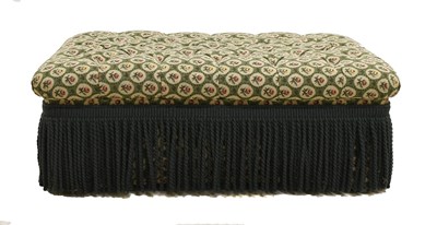Lot 615 - A Reproduction Oversized Footstool, covered in...