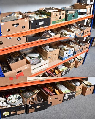 Lot 310 - Eighteen Boxes of Assorted Ceramics, Glass,...
