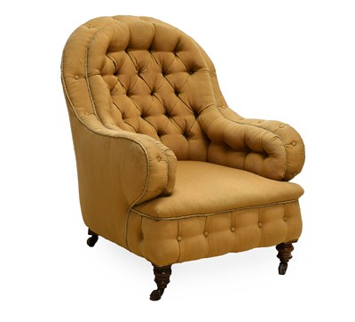 Lot 539 - A Victorian Upholstered Armchair, late 19th...