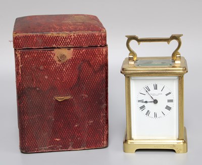 Lot 297 - A French Carriage Timepiece, retailed by J...