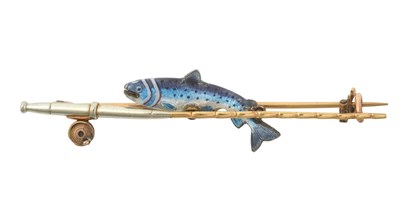 Lot 2341 - A Novelty Enamel Brooch, by Alabaster & Wilson...