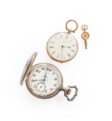 Lot 442 - A Lady's 18 Carat Gold Fob Watch, retailed by...
