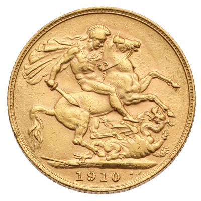 Lot 190 - Edward VII, Sovereign 1910; good very fine