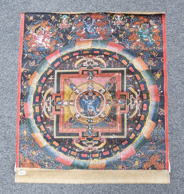 Lot 304 - A Tibetan Thangka Mandala, 1st half of the...