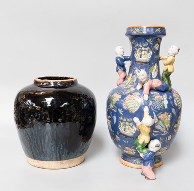 Lot 234 - A Chinese Porcelain Vase Daoguang reign mark...