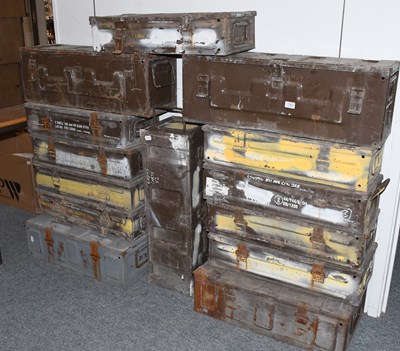 Lot 1322 - Fourteen Ammunition Boxes