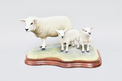 Lot 1080 - Border Fine Arts 'Texel Ewe and Lambs' (Style...