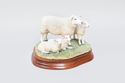 Lot 1057 - Border Fine Arts 'Lleyn Ewe and Lambs', model...