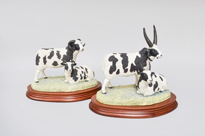 Lot 1065 - Border Fine Arts 'Pair of Jacob Sheep'...