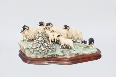 Lot 1054 - Border Fine Arts 'Gathering in the Strays'...