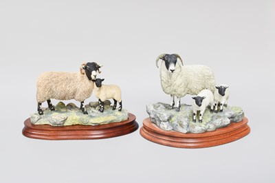 Lot 1078 - Border Fine Arts 'Swaledale Ewe and Lamb',...