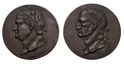 Lot 479 - A Pair of 19th-Century Bronze Roman Emperor...