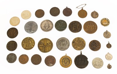 Lot 484 - A Large Collection of Papal Medals and Badges,...