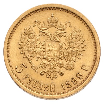 Lot Russia, Five Roubles 1899, obv. Nicholas II...