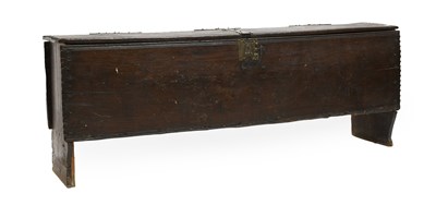 Lot 463 - A Charles II Boarded Oak and Chip-Carved Chest,...