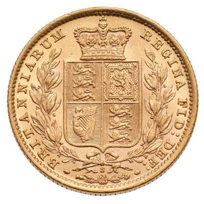 Lot Victoria, Sovereign 1886S, Sydney Mint, shield...