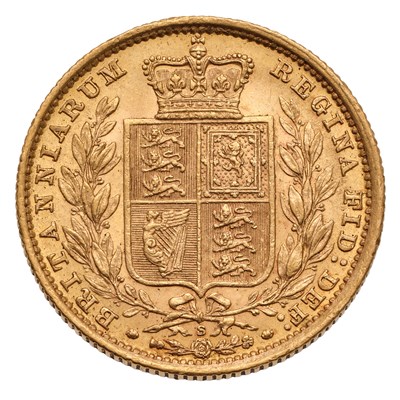 Lot 76 - Victoria, Sovereign 1887S, Sydney Mint, shield...