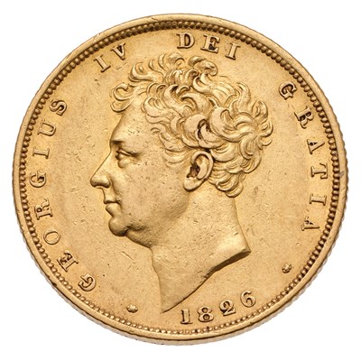 Lot 14 - George IV, Sovereign 1826, (Marsh 11, S.3801),...