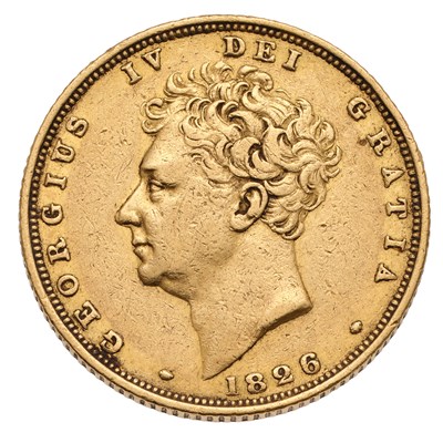 Lot 15 - George IV, Sovereign 1826, bare head, (Marsh...